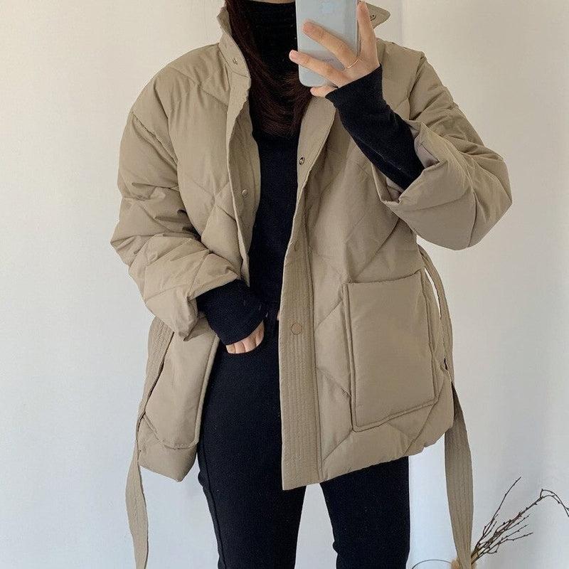 Manteau Beige Court Femme