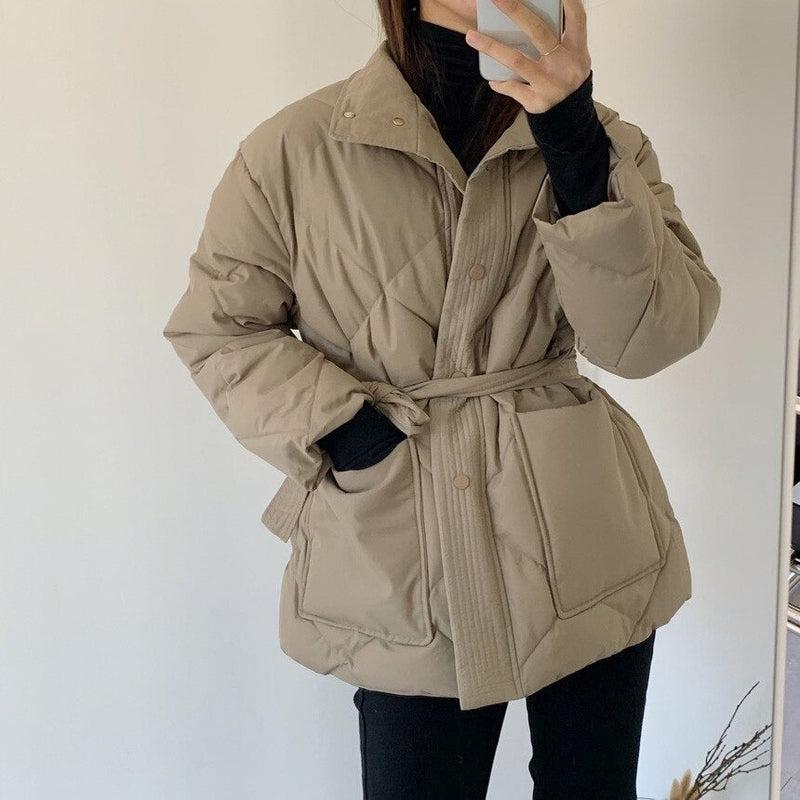 Manteau Beige Court Femme