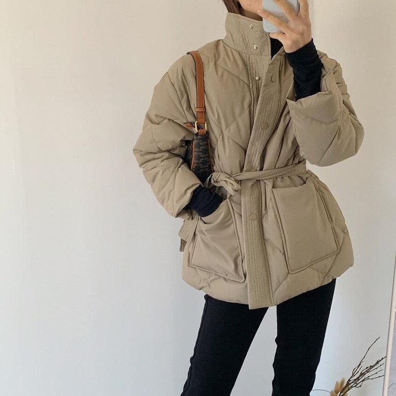 Manteau Beige Court Femme