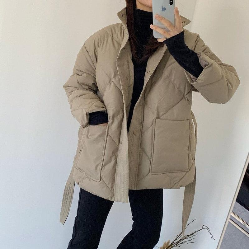 Manteau Beige Court Femme
