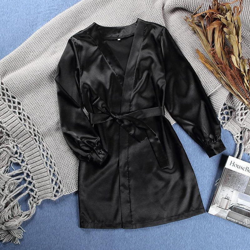 Peignoir Kimono Noir
