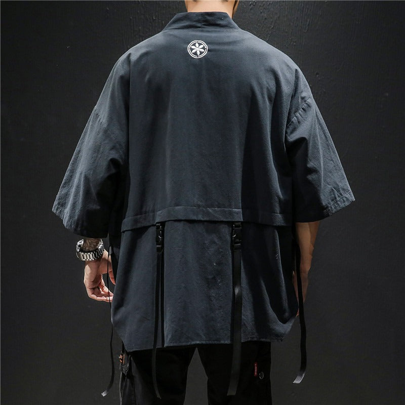 Veste Kimono Noir Lin