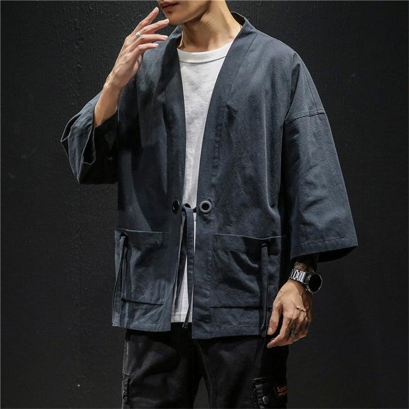 Veste Kimono Noir Lin