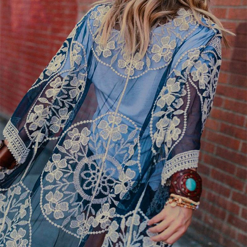 Veste Dentelle Blanche Femme Détails