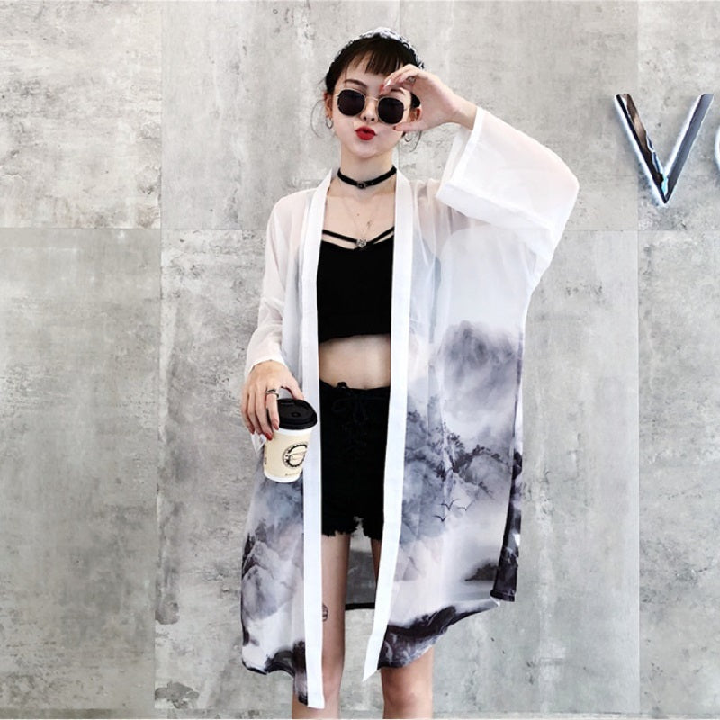 Veste Kimono Japonais Femme Kasumi Stylé