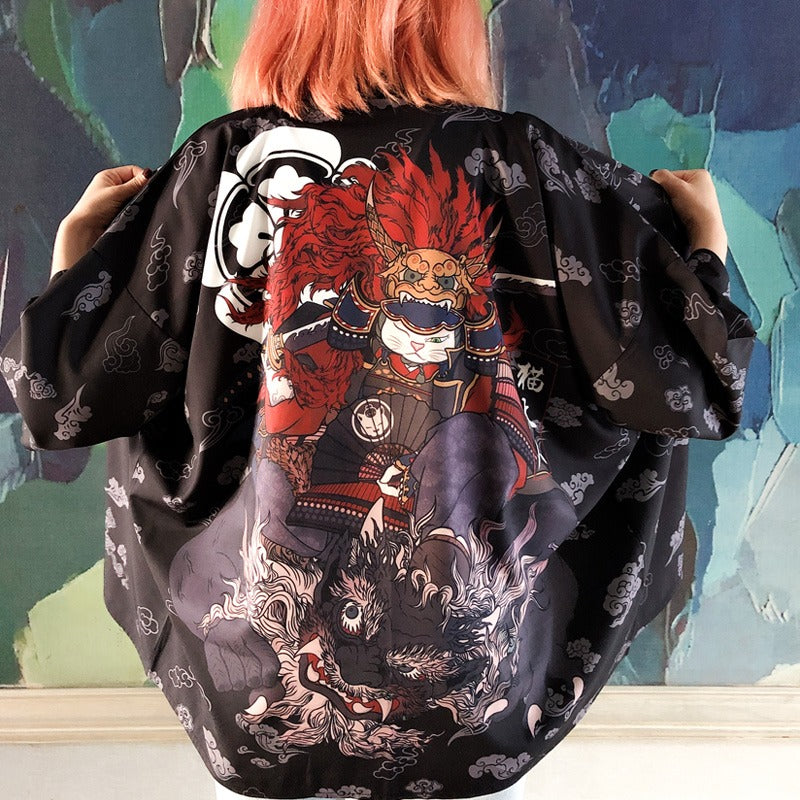 Veste Kimono Neko Samouraï