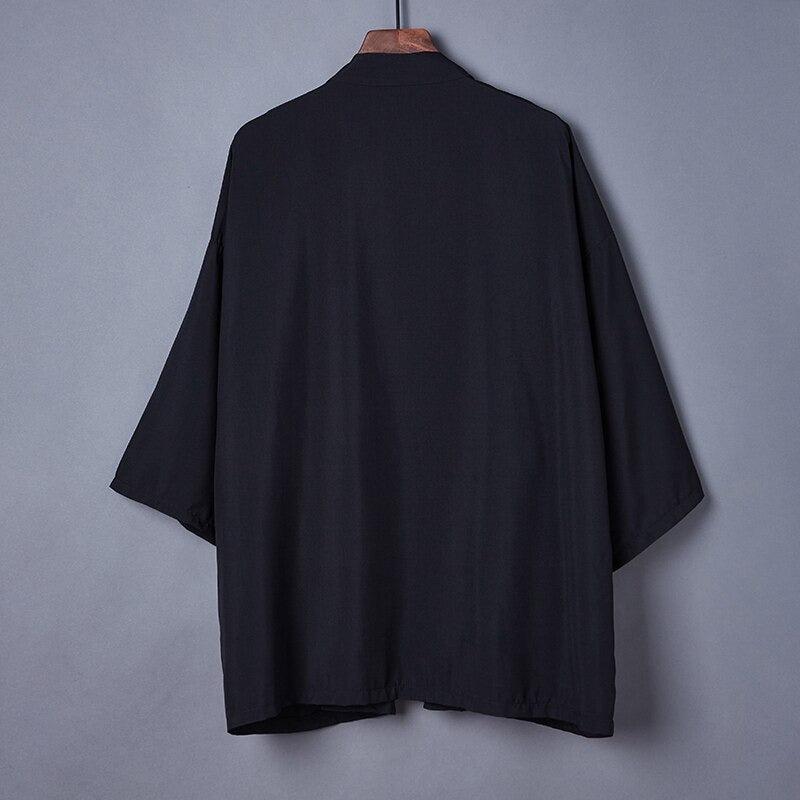Veste Kimono Noir Dos