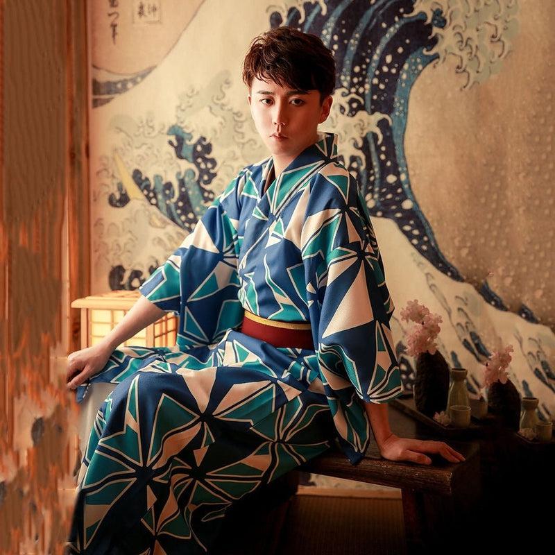 Yukata Motifs Géométriques