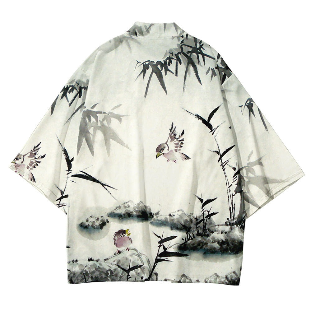 Haori Japonais Plage Homme