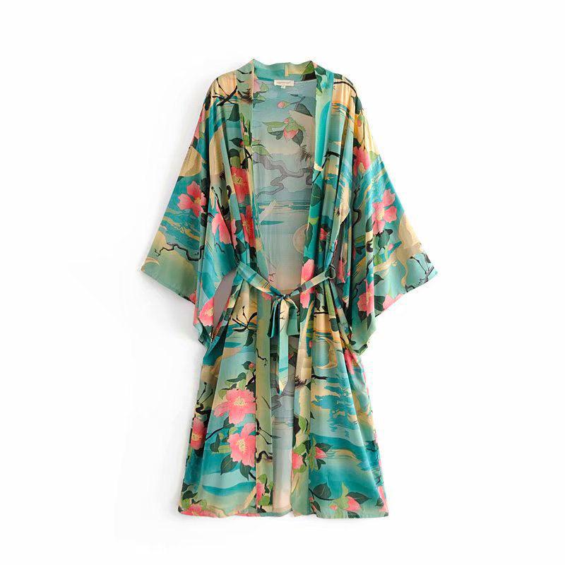 Robe Kimono Manche Longue
