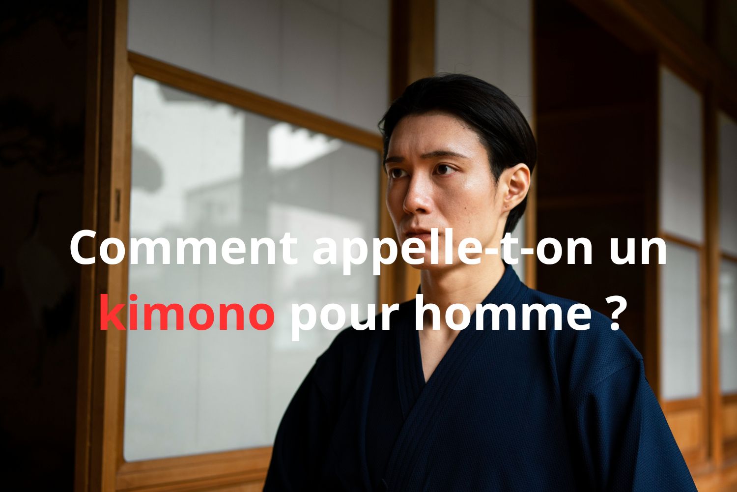 Comment appelle-t-on un kimono pour homme 