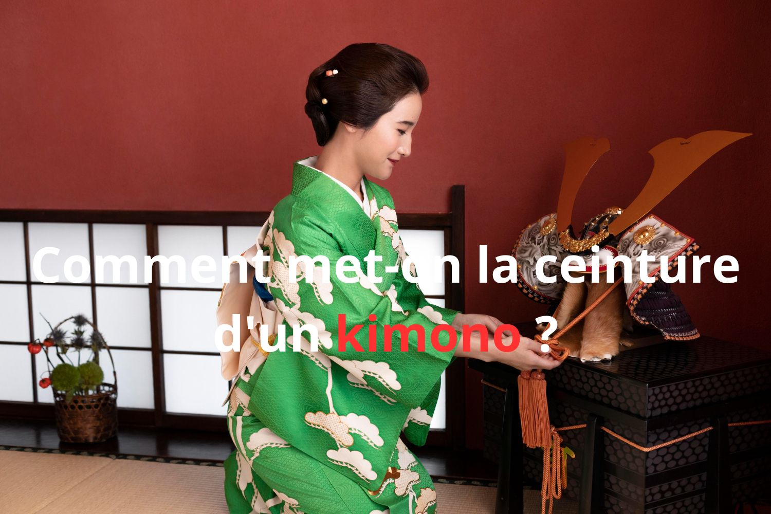 Comment met-on la ceinture d'un kimono ?