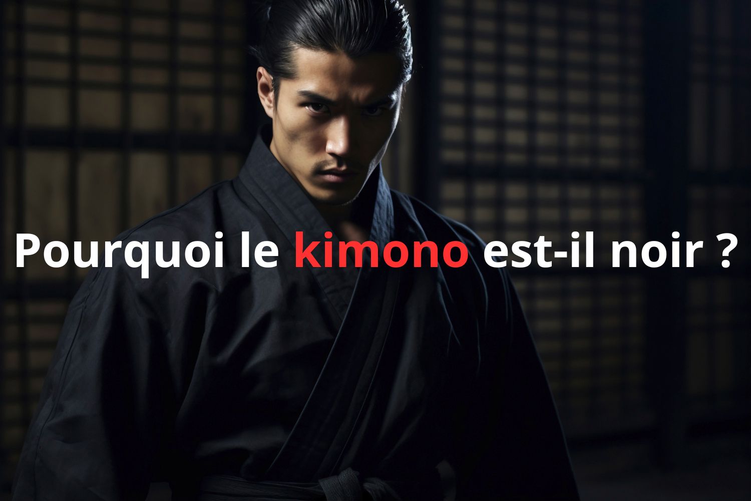 Pourquoi le kimono est-il noir 