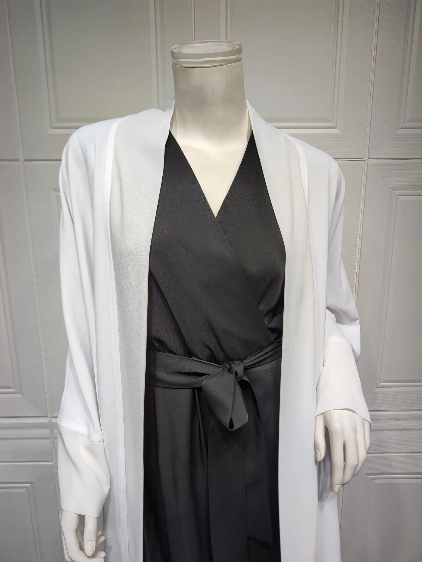 Abaya Kimono Blanc Fluide tendance