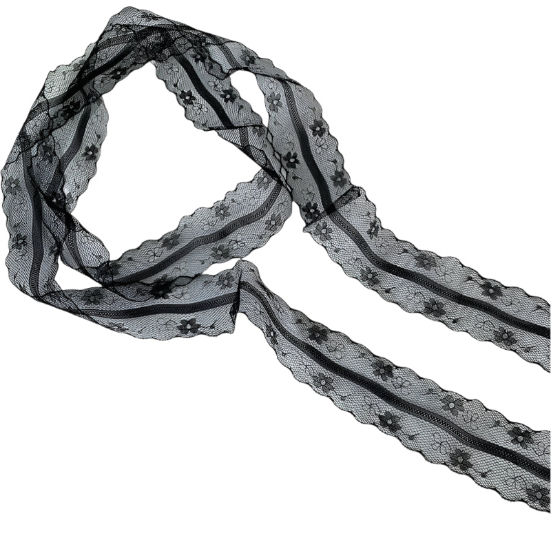 Ceinture en Dentelles Noir