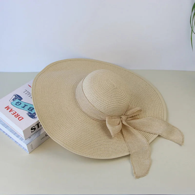 Chapeau à Nœud Papillon Beige