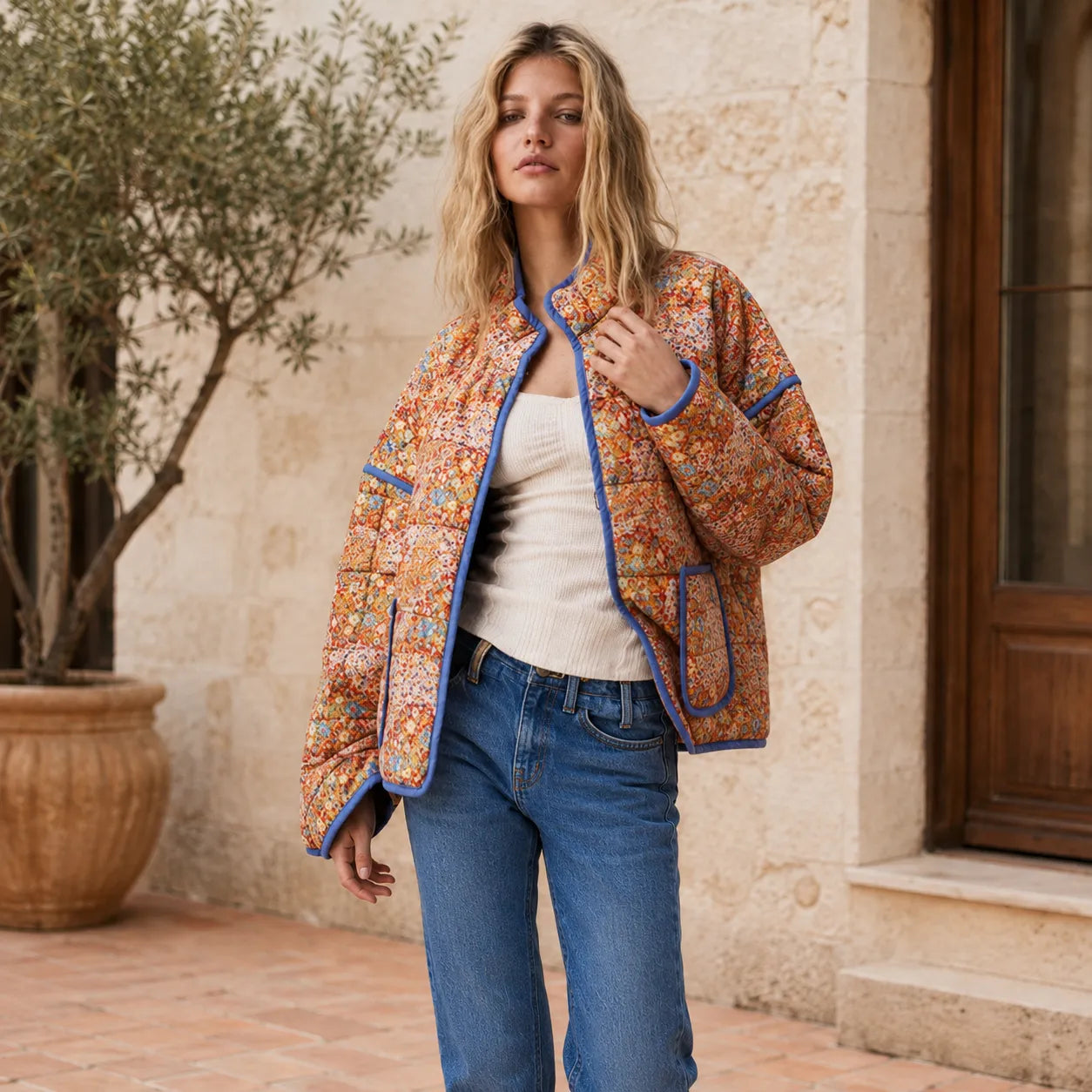Dicke Retro-Kimonojacke