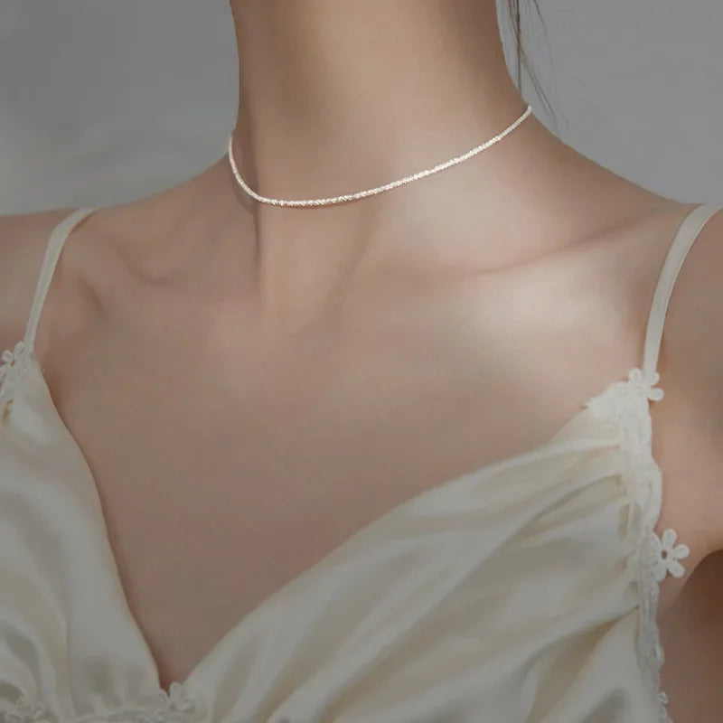 Collier Ras du Cou en Argent Sterling