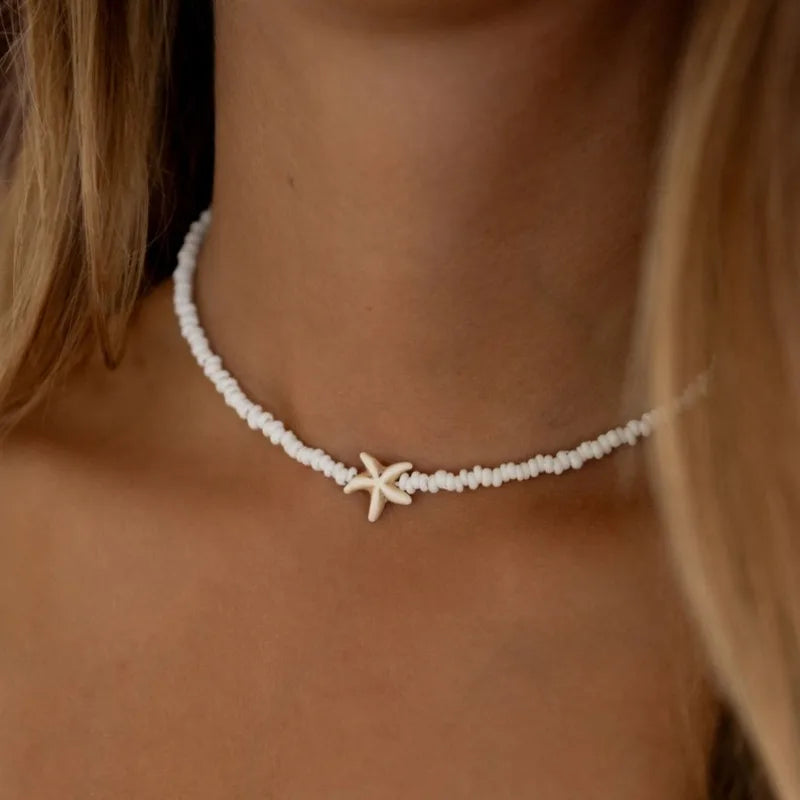 Collier de Perles Etoile de Mer