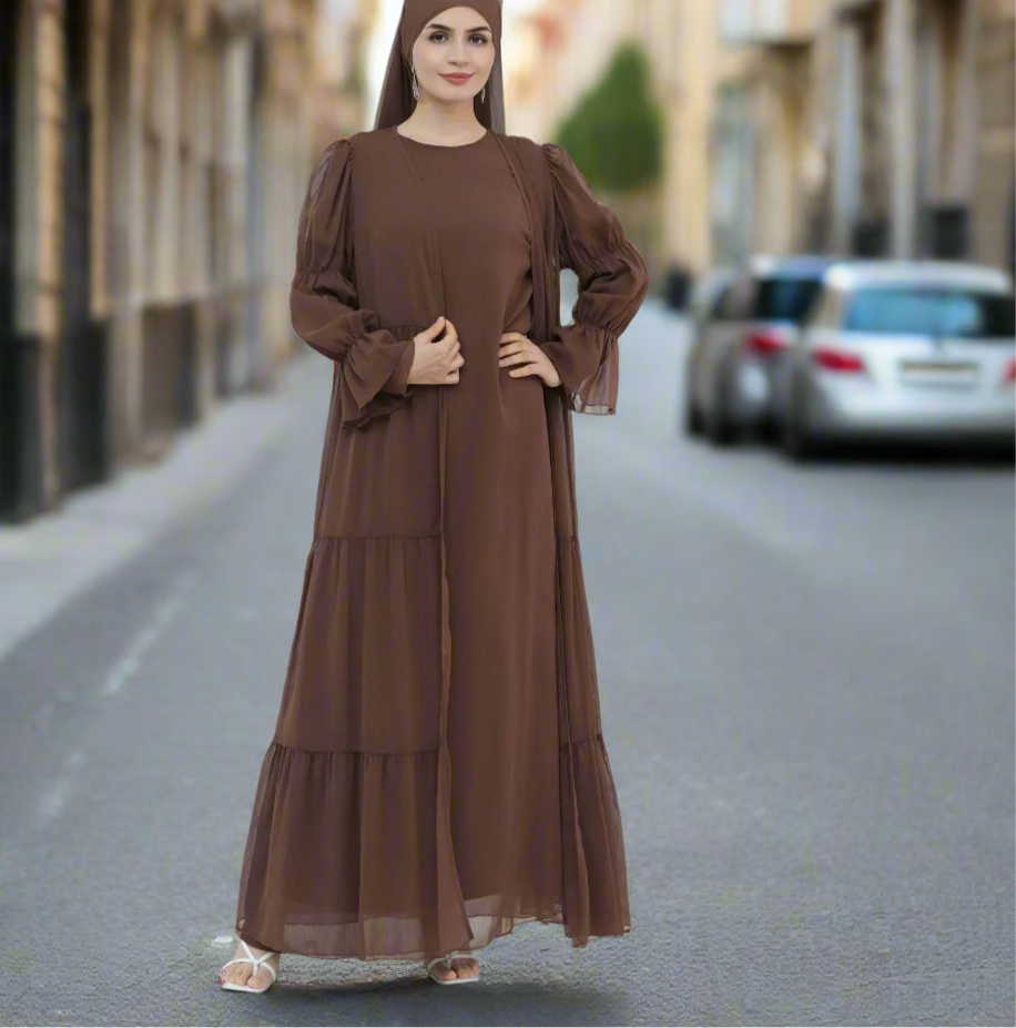 Ensemble Kimono Abaya Évasé