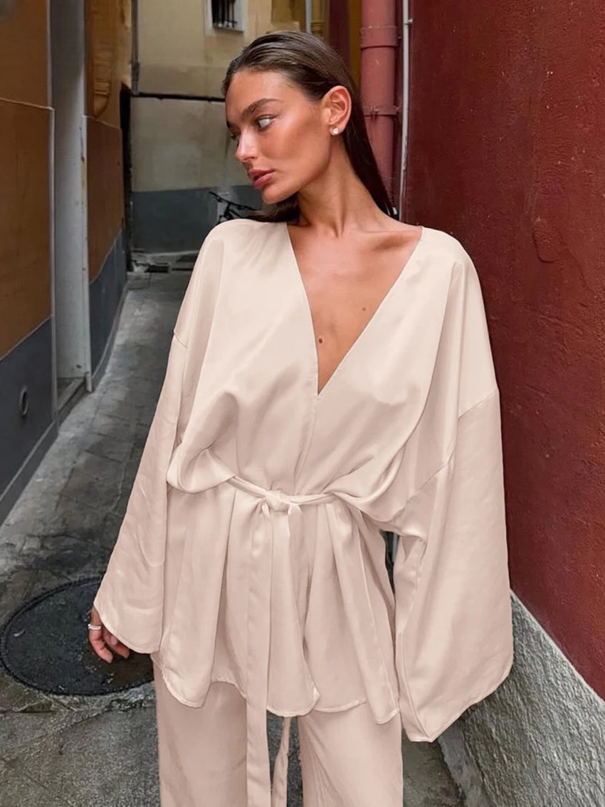 Ensemble Kimono Large Satiné