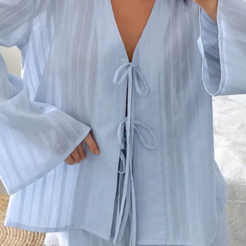 Ensemble Pyjama Kimono Short Sexy élégant