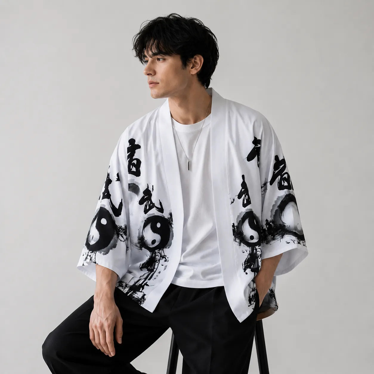 Haori Japonais Ying Yang