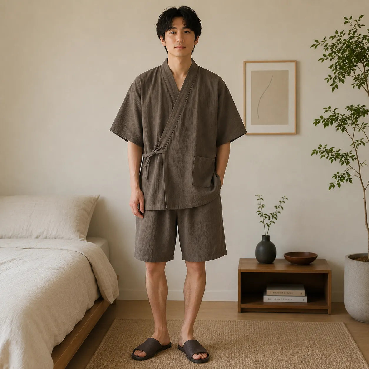 Jinbei Homme Short d’Été