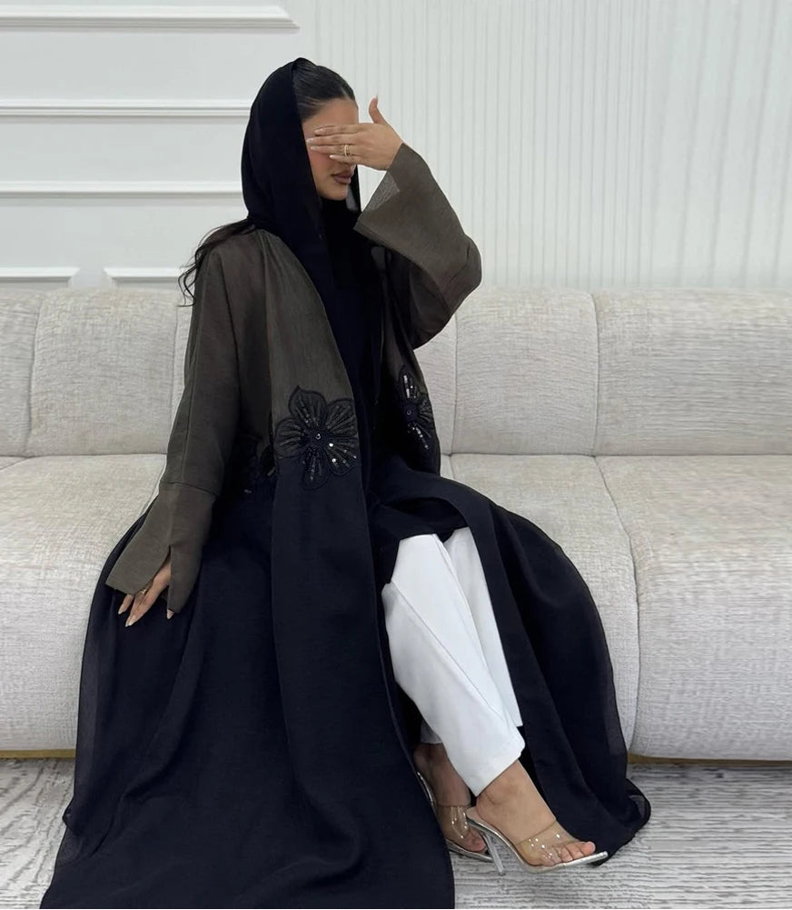 Kimono Abaya à Fleurs