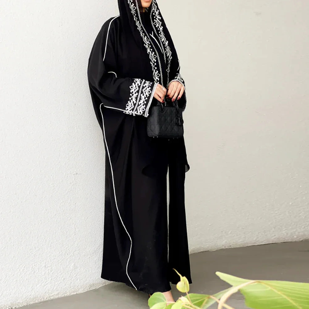 Kimono Abaya Noir Chic léger