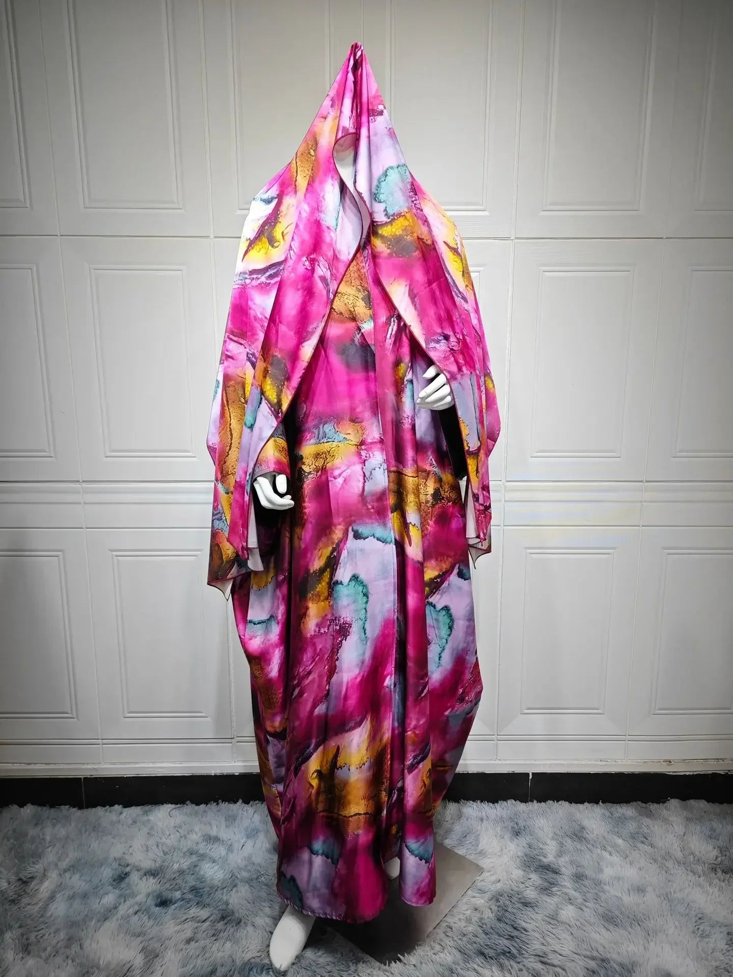 Kimono Abaya Ouvert Rose stylé