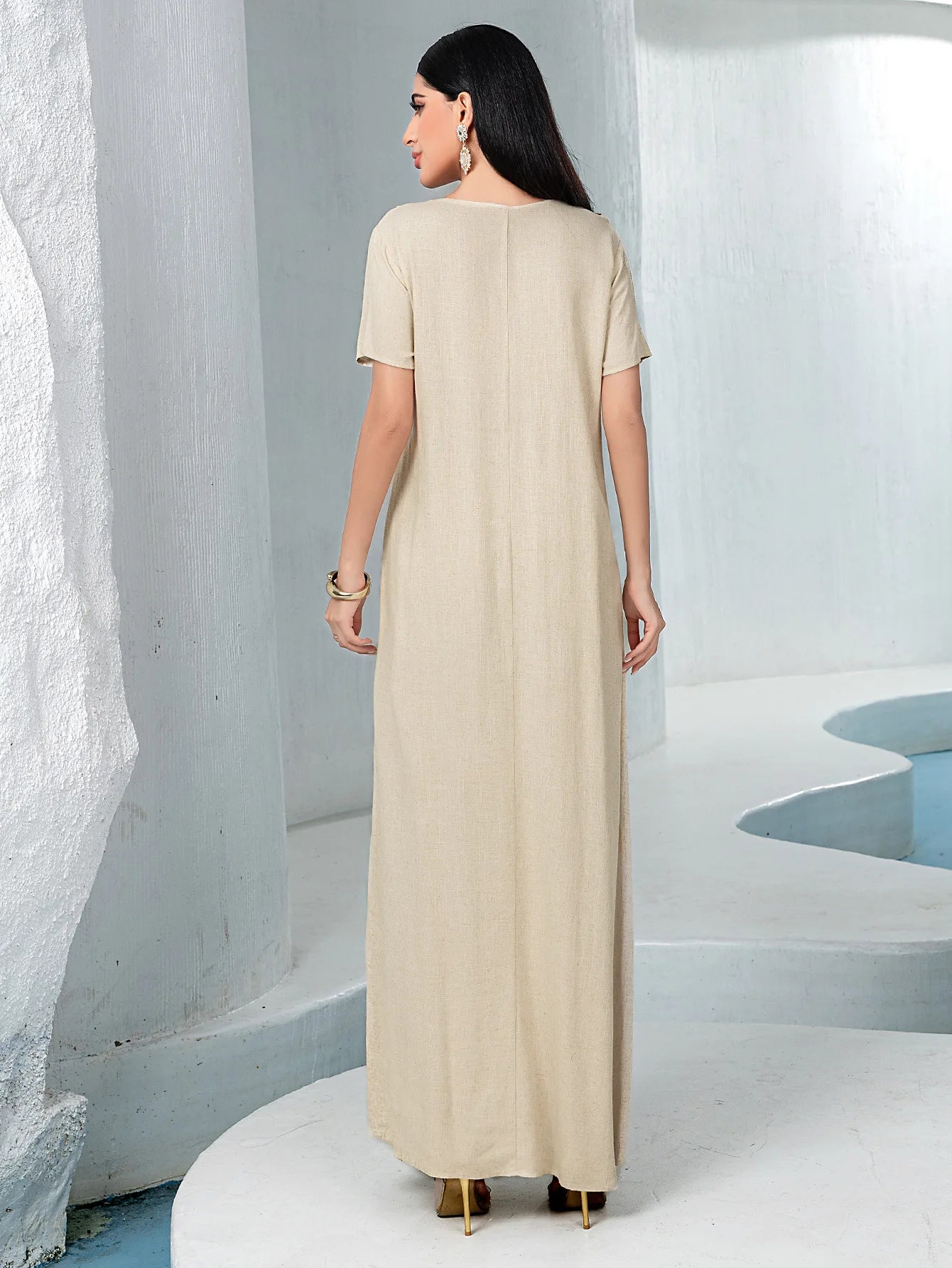 Kimono Abaya Raffiné avec Robe doux