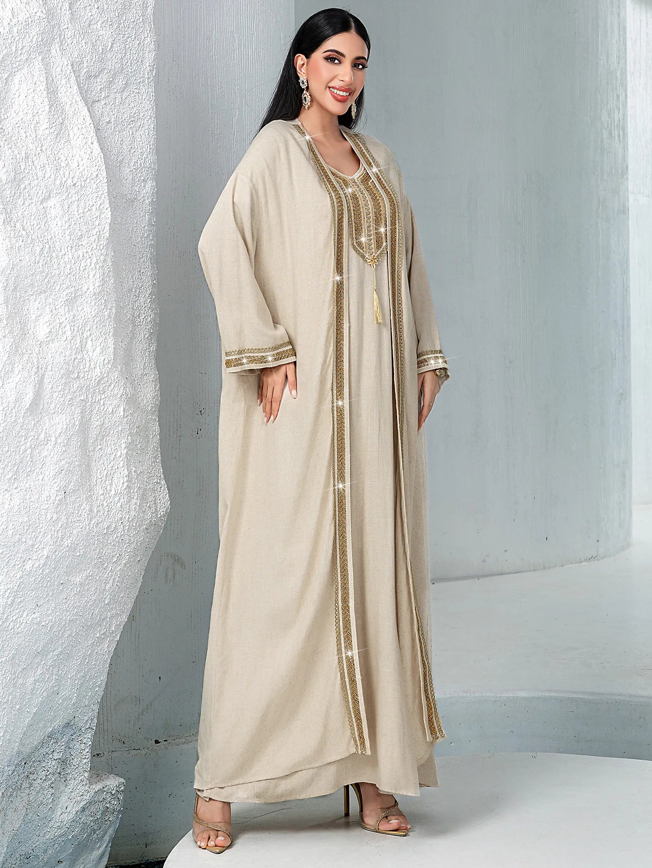 Kimono Abaya Raffiné avec Robe stylé