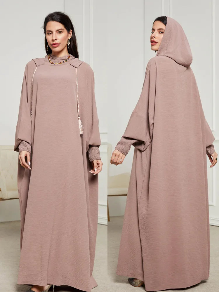 Kimono Abaya Rose Épuré léger
