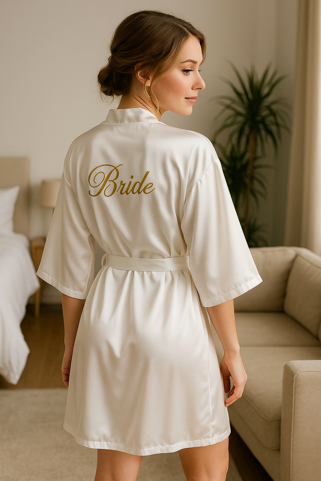 Kimono Blanc Femme Nuit Design