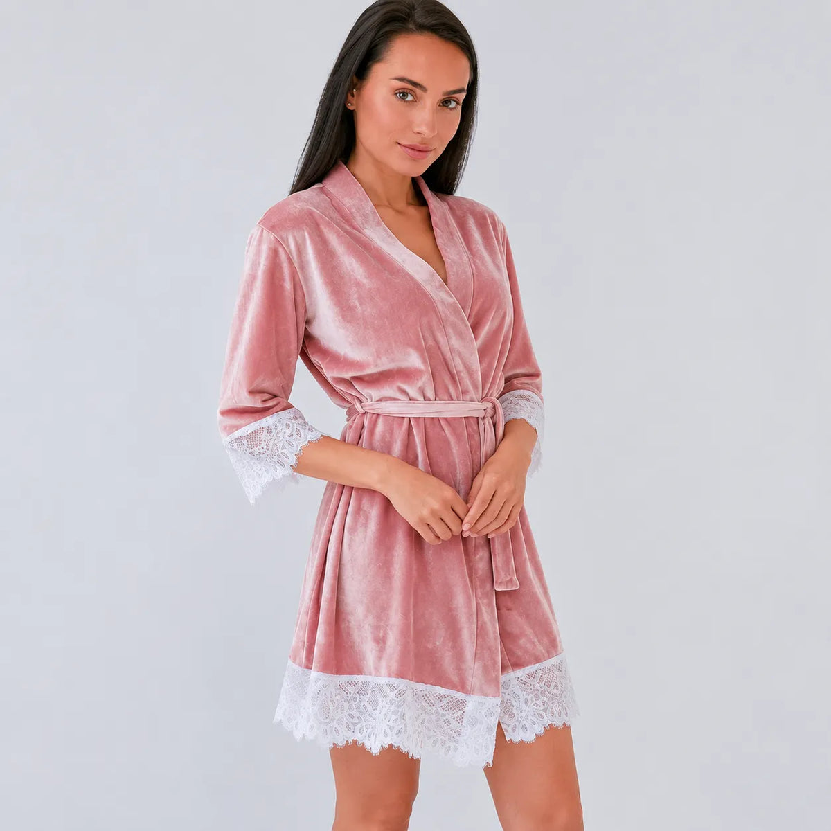 Kimono Femme Rose Poudré