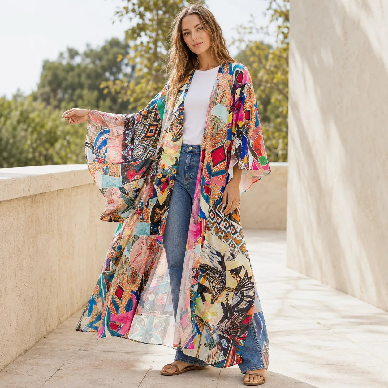 Kimono Gilet Femme Eté