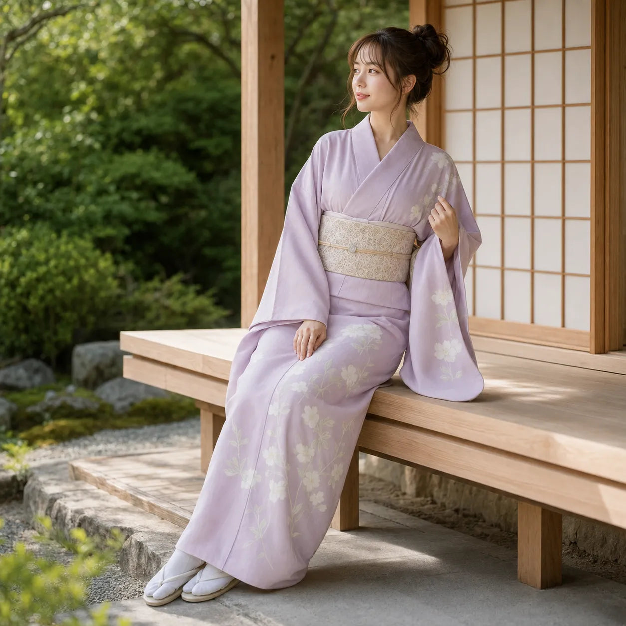 Kimono Japonais Violette Design