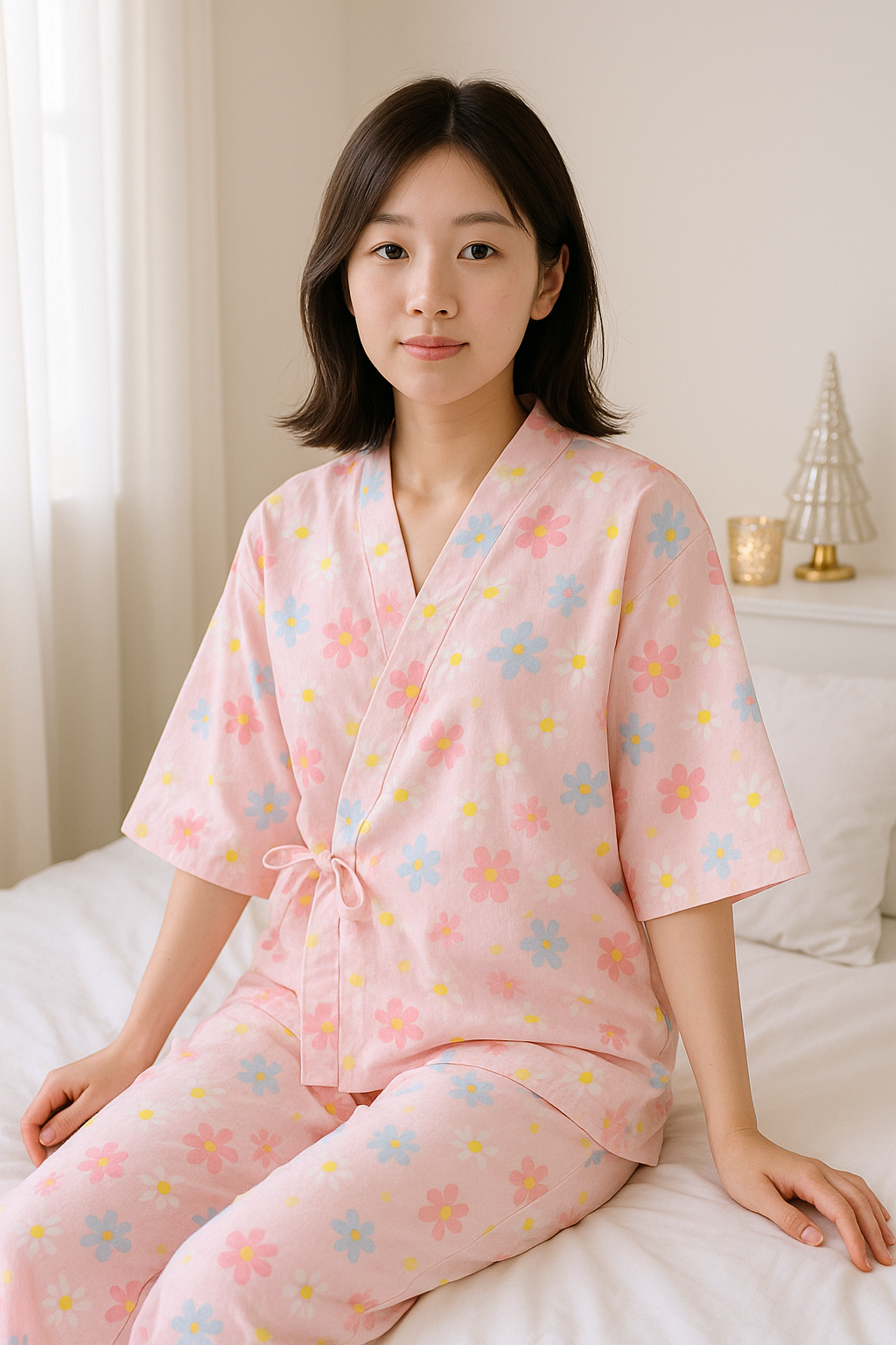 Kimono Pyjama Rose Léger
