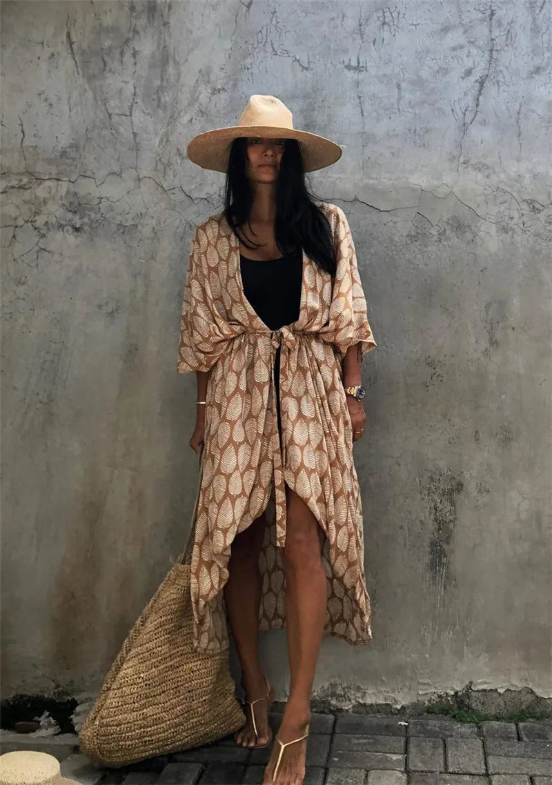 Kimono de Plage Ample d’été fluide