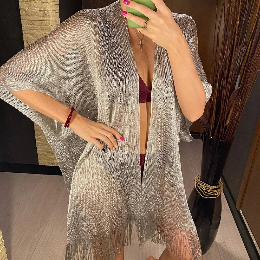 Kimono de Plage Argenté Design