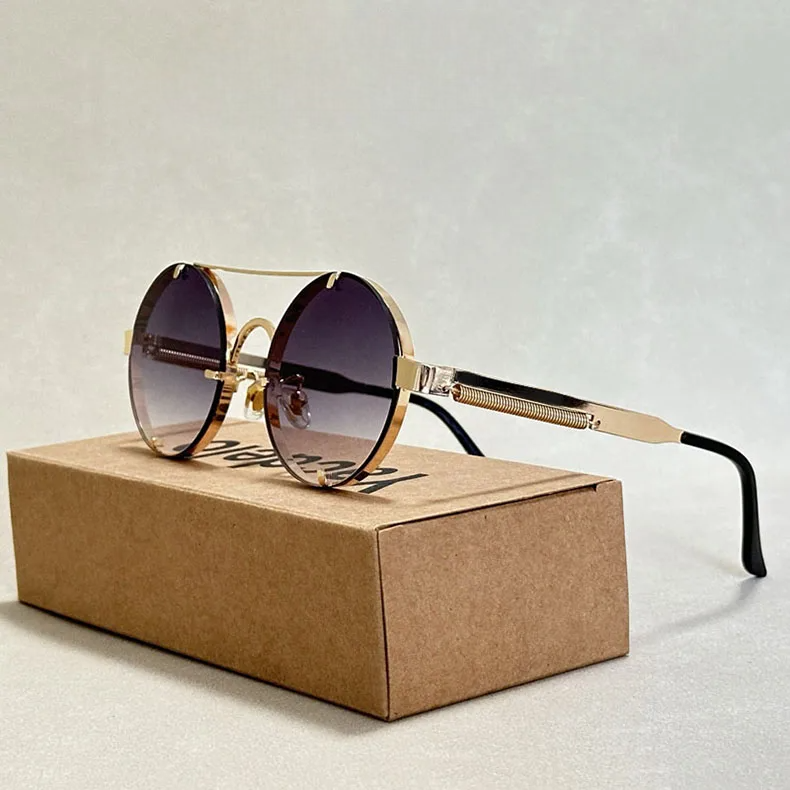 Lunettes de Soleil Rondes Vintage Violet