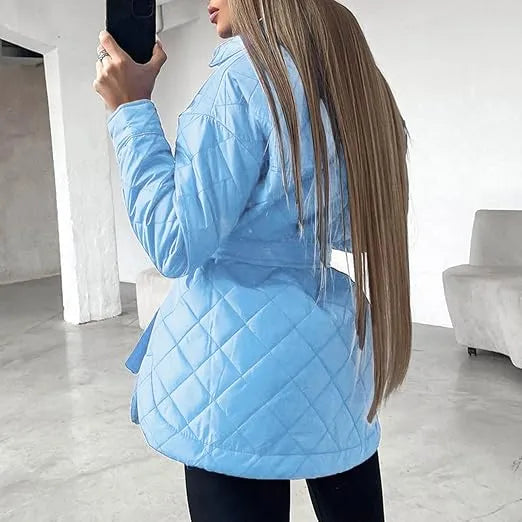 Manteau Femme Hiver Bleu Ciel