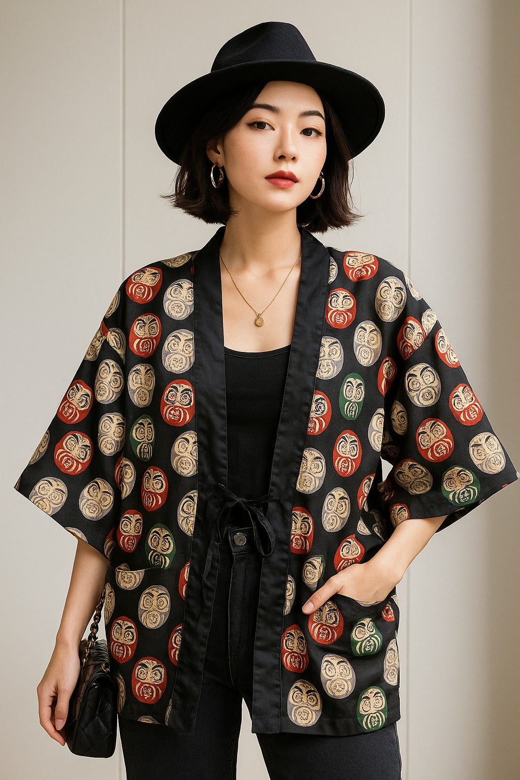 Manteau Kimono Ample Daruma