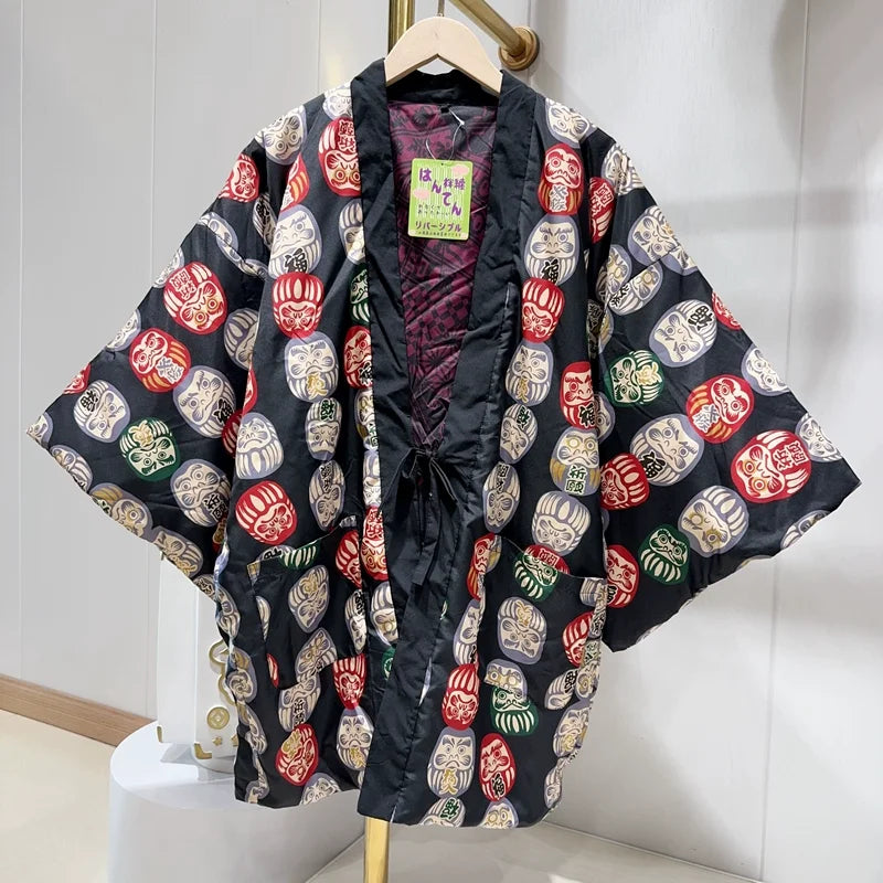 Manteau Kimono Ample Daruma Devant