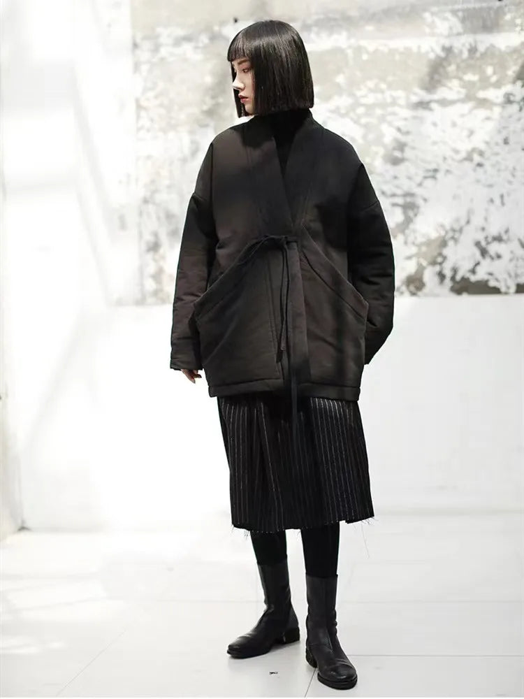 Manteau Kimono Vintage Épais Mode
