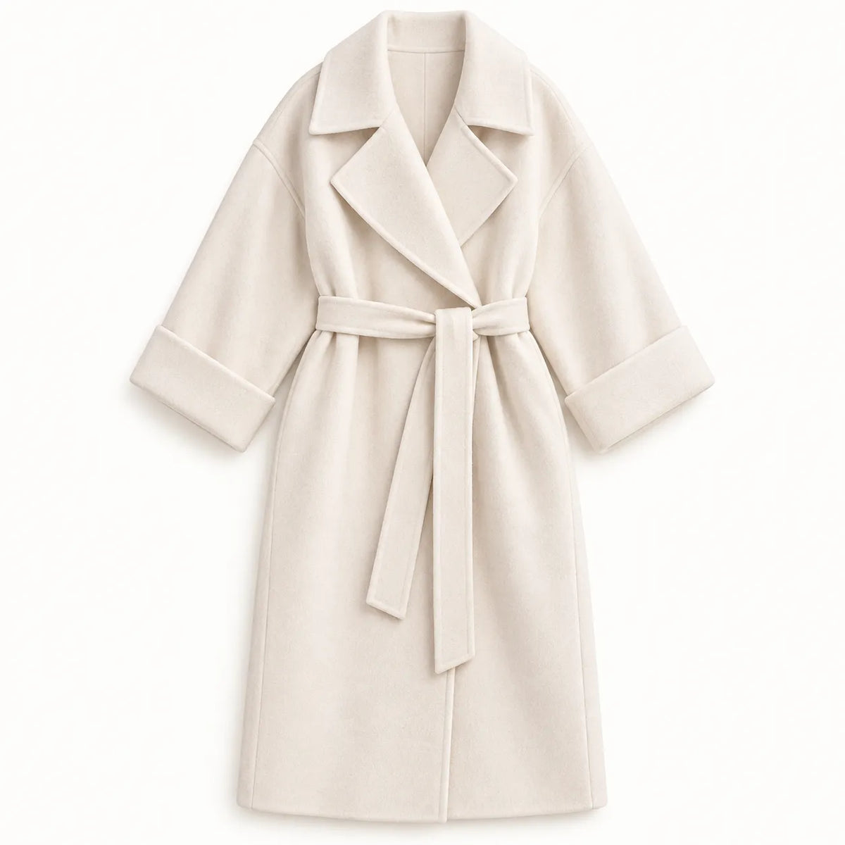 Manteau Kimono d’Hiver Femme Blanc Cool