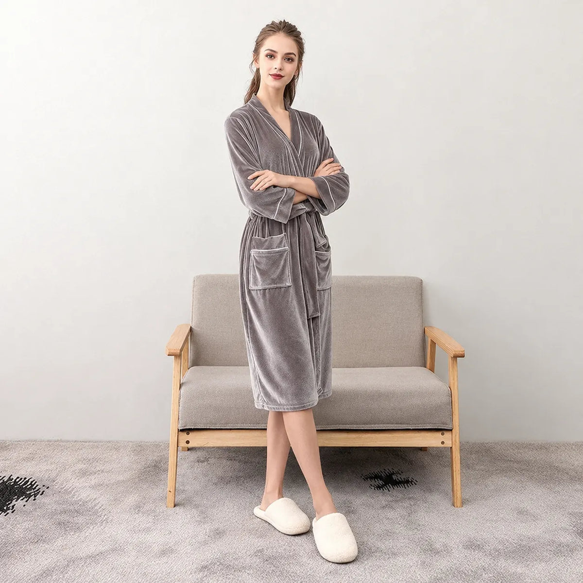 Peignoir Femme Doux et Chaud