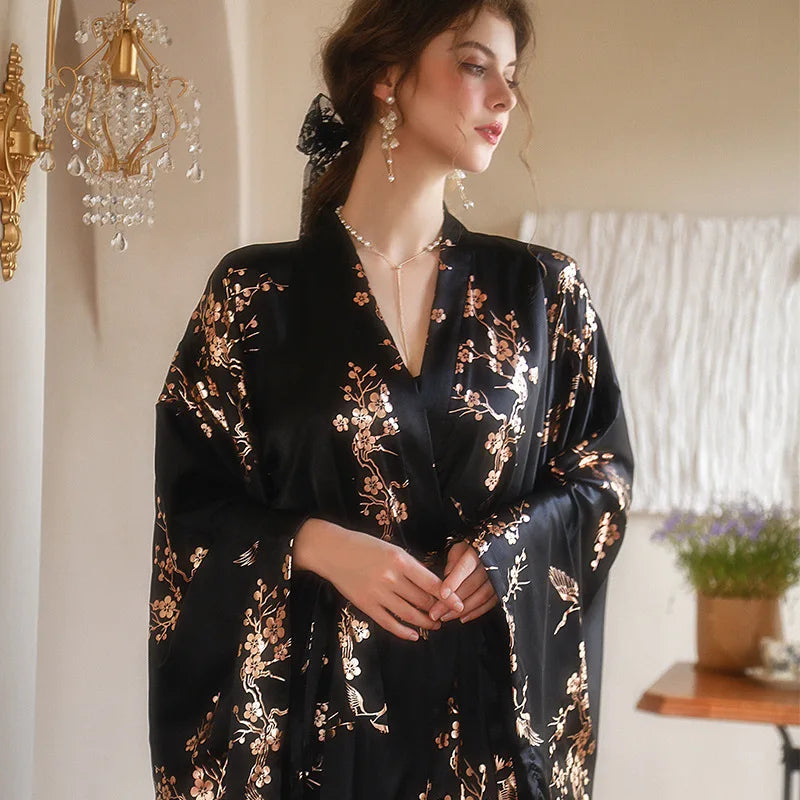 Peignoir Kimono de Luxe Femme