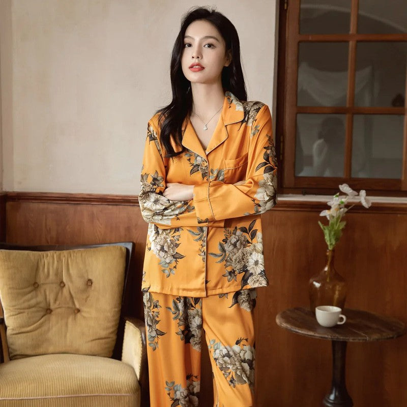 Pyjama Femme Orange Stylé